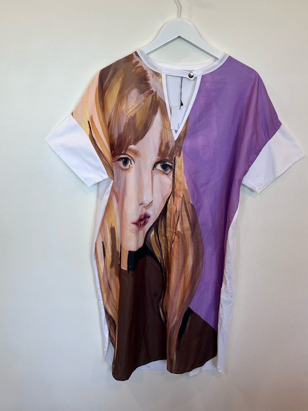 Zara Graphic T-Shirt NWT W Sz M Fashion Designer Blondie Preppy Bold Statement